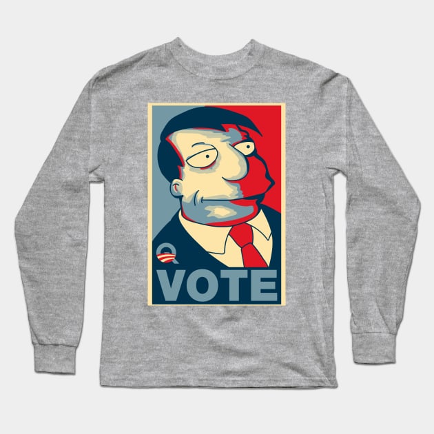 Vote Quimby! Long Sleeve T-Shirt by NathanielF